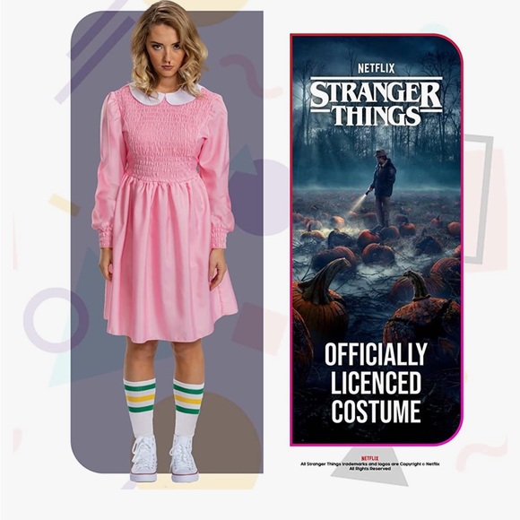 Stranger Things Eleven Costume S - Picture 2 of 13